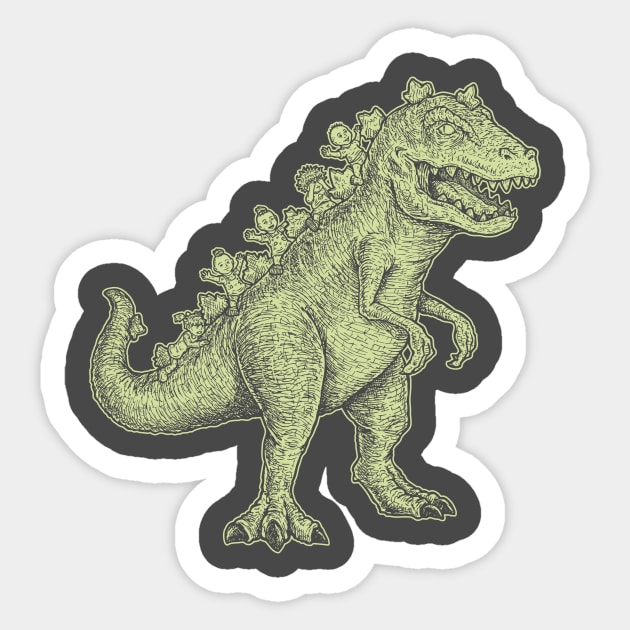 reptar one ink Sticker by Firebrander